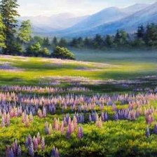 Схема вышивки «Весенний луг»