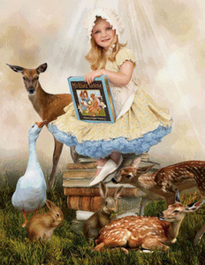 №691720 - фея, детское, сказка, животные - предпросмотр