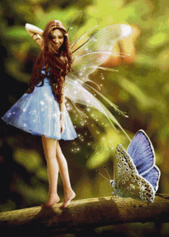 №691739 - фея, девушка, фэнтези, бабочка - предпросмотр