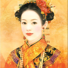 Схема вышивки «восточная красавица»