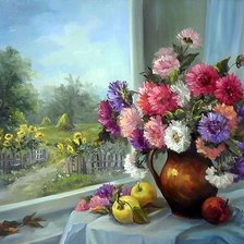 Схема вышивки «цветы»