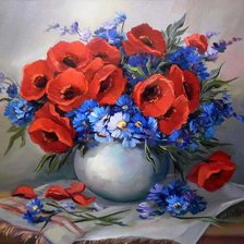 Схема вышивки «цветы»