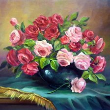 Схема вышивки «цветы»