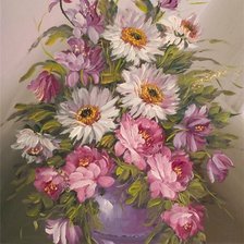 Схема вышивки «цветы»