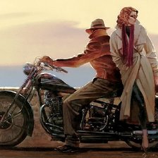 Схема вышивки «он и она»