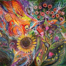 Схема вышивки «Абстракт "Весна"»