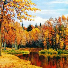 Схема вышивки «тихая речка»