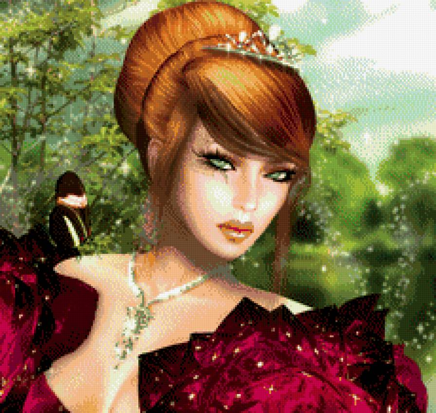 женский образ - портрет, принцесса, мода, женщина, гламур, люди, девушки - предпросмотр