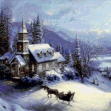 Схема вышивки «Зима»