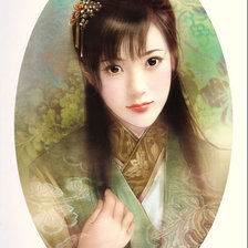 Схема вышивки «восточная красавица»