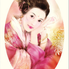 Схема вышивки «восточная красавица»