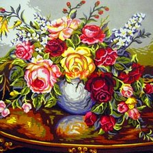 Схема вышивки «букет роз»