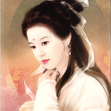 Схема вышивки «восточная красавица»