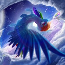 Схема вышивки «Rainbow Dash»