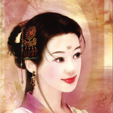 Схема вышивки «восточная красавица»