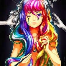 Схема вышивки «Краски»