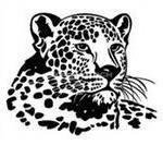 Схема вышивки «леопард»