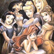 Схема вышивки «Дисней-принцессы (фан-арт)»