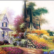 Схема вышивки «Пейзаж»