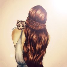 Схема вышивки «кошачьи нежности 2»