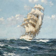 Схема вышивки «Парусник»