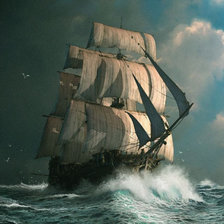 Схема вышивки «Буря»