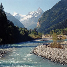 Схема вышивки «река теберда»