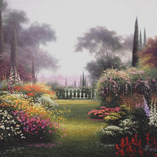 Схема вышивки «пейзаж»