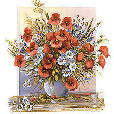 Схема вышивки «Полевые цветы 6»