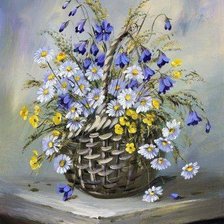 Схема вышивки «Полевые цветы 7»