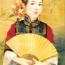 Схема вышивки «восточная красавица»