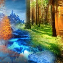 Схема вышивки «Времена года 9»