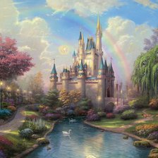 Схема вышивки «замок»