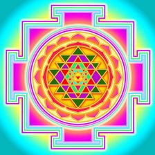 Схема вышивки «Шри Янтра»