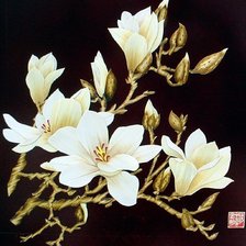 Схема вышивки «магнолия»