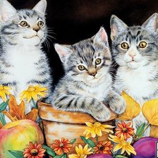 Схема вышивки «три брата»