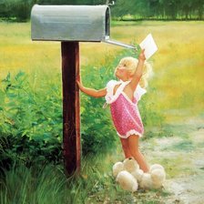 Схема вышивки «маленькая помощница»