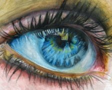 Схема вышивки «Глаз»