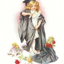 Схема вышивки «старинная открытка»