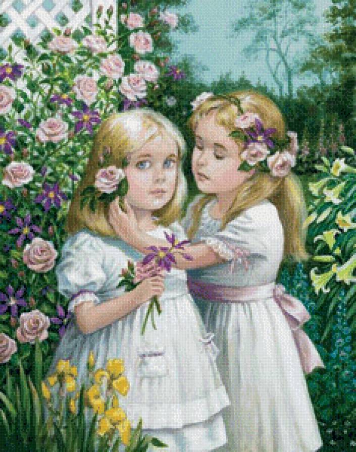 девочки - сад, девочки - предпросмотр