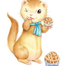 Схема вышивки «Серия "Хорьки"»