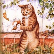 Схема вышивки «Кот»