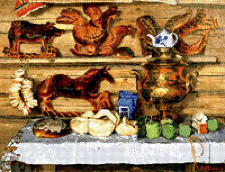 Московская Сдоба - русская живопись хх века, натюрморт - предпросмотр