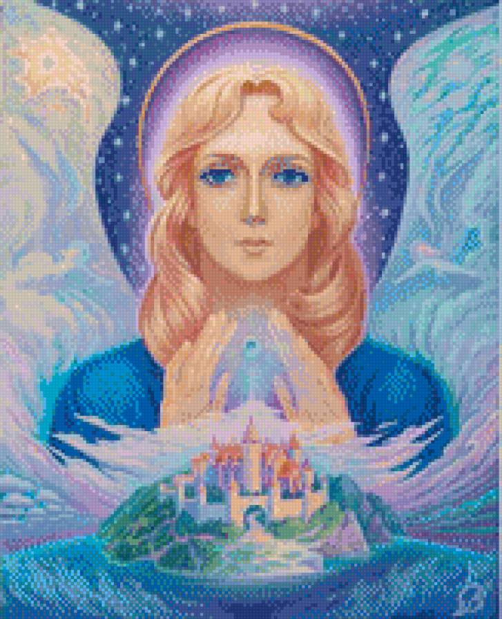 ангел хранитель - лицо, девушка, ангел, хранитель - предпросмотр