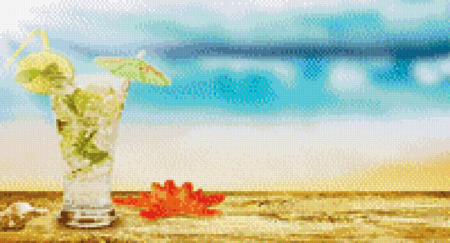 лето - солнце, лето, пляж, море, звезда - предпросмотр