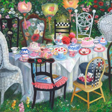 Схема вышивки «Чаепитие Алисы»