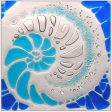 Схема вышивки «ракушка»