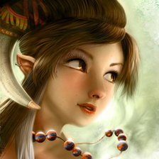 Схема вышивки «фантастическая девушка»