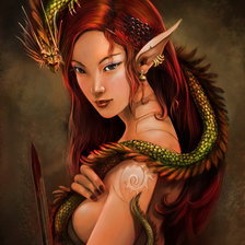 Схема вышивки «фантастическая пара»