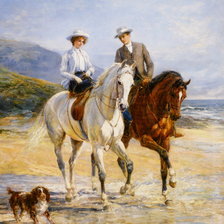 Схема вышивки «на лошадях»